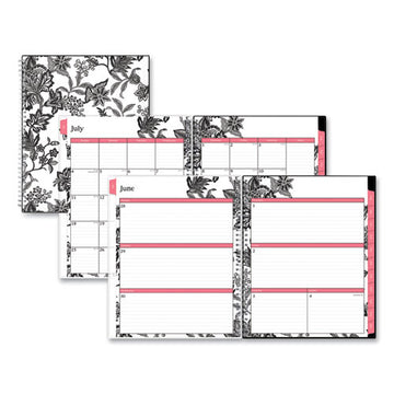 Blue Sky® Analeis Create-your-own Cover Weekly-monthly Planner, Floral, 11 X 8.5, White-black Cover, 12-month (july-june): 2021-2022 freeshipping - TVN Wholesale